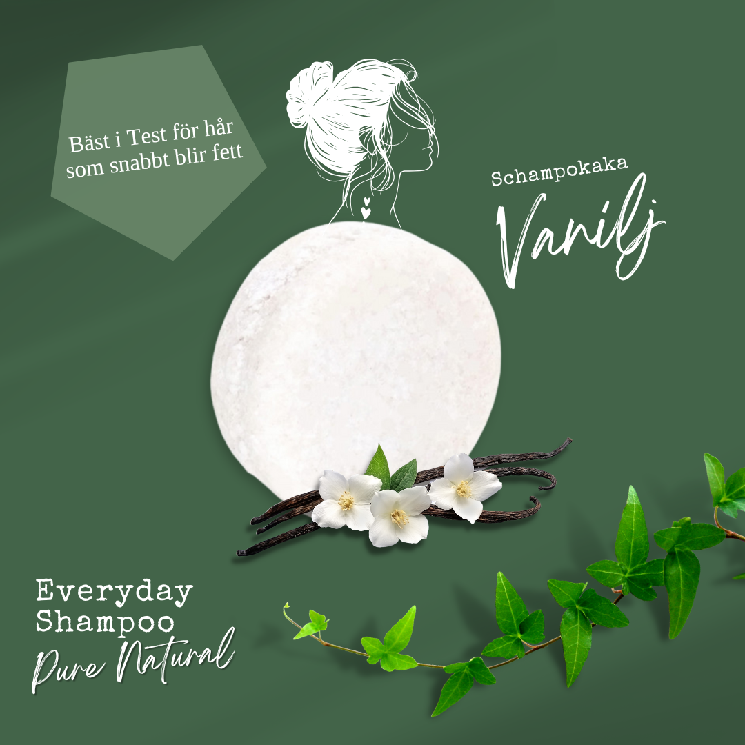 Schampokaka Vanilla Everyday Shampoo for Oily & Straight Hair - Dalarnaseko.se