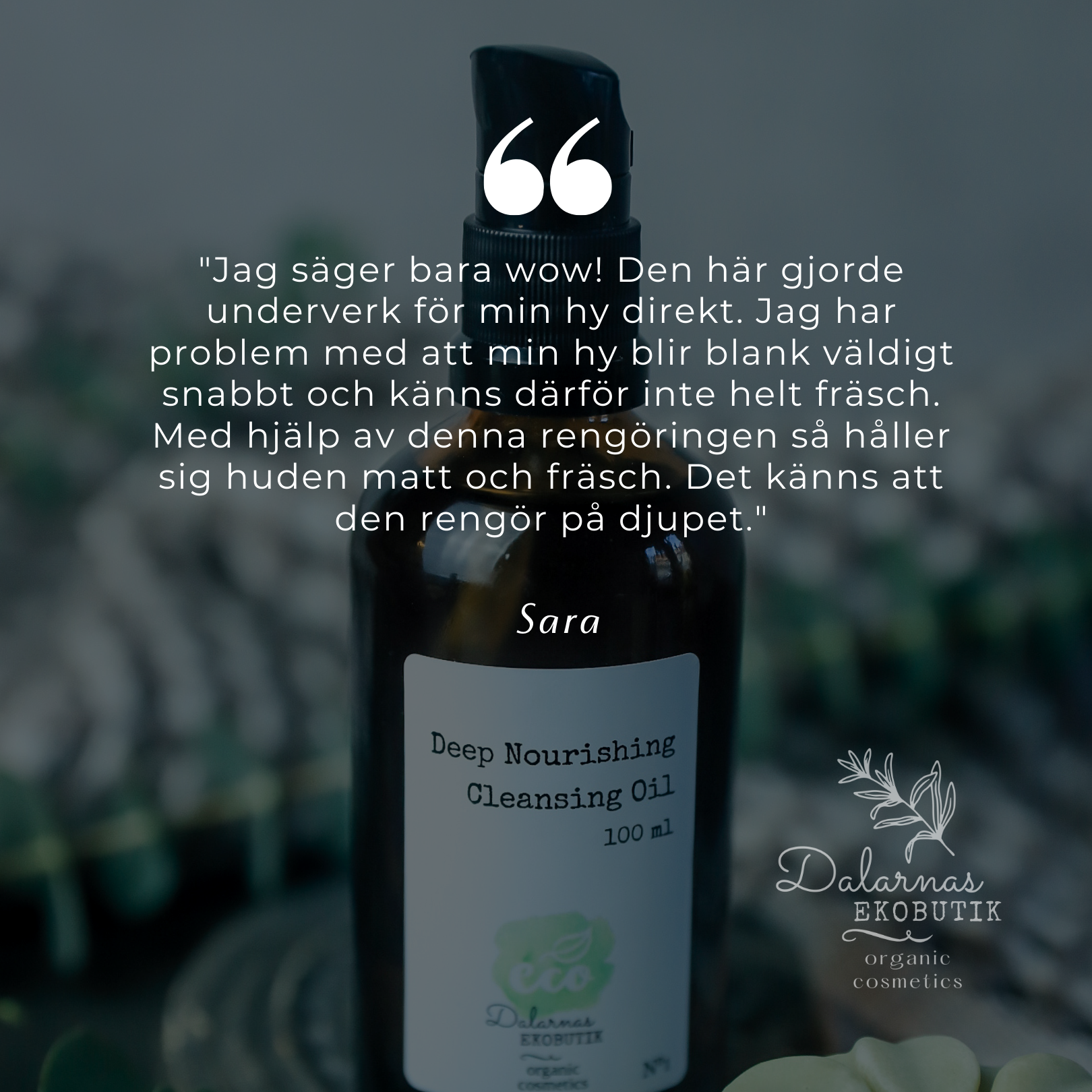 Deep Nourishing Cleansing Oil SENSITIVE, Rengöring & Återfuktning - Dalarnaseko.se