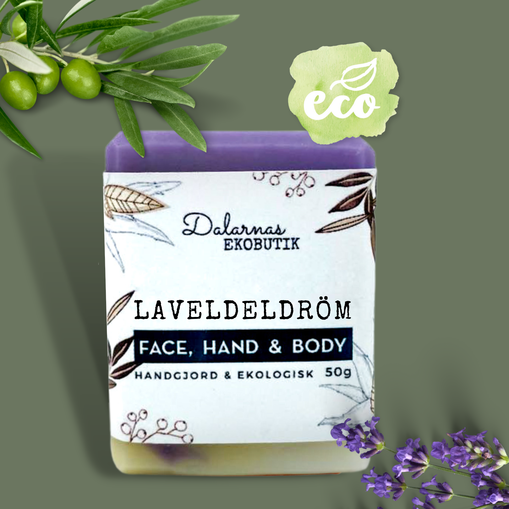 Lavendeldröm EKO-tvål 50 g - Dalarnaseko.se