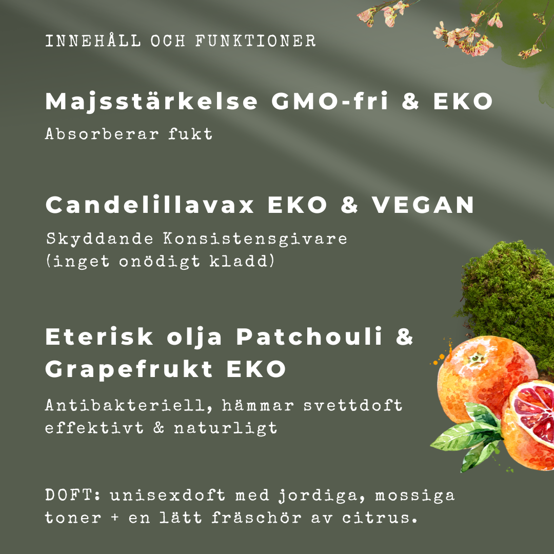 Naturlig Deodorant Patchouli / Doftfri EKO - Dalarnaseko.se