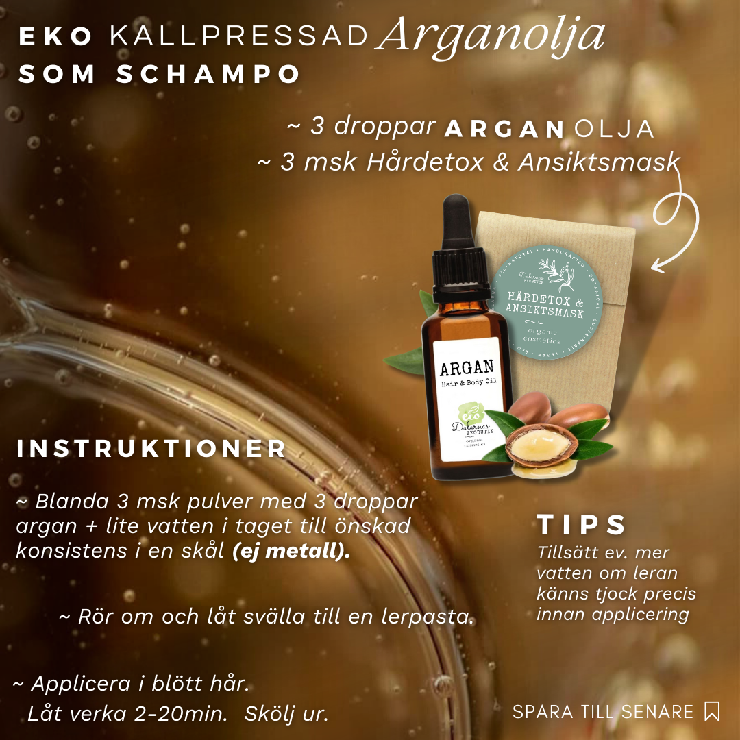 Arganolja EKO, exklusiv, multifunktionell hud- & hårvård - Dalarnaseko.se