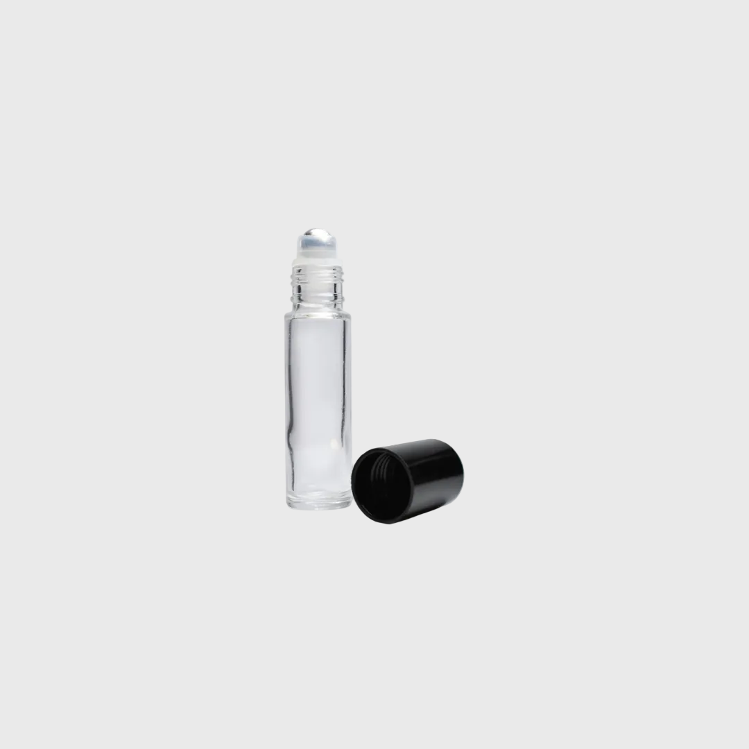 Glasflaska med roller - 10 ml