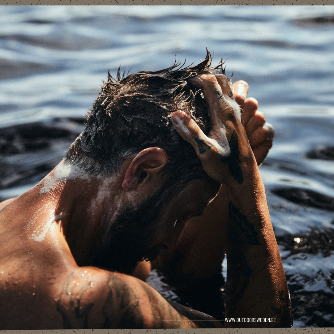 Outdoor Shampoo 70 g, 3 in 1: Schampo, Balsam & Tvål (Schampokaka Sensitive) - Dalarnaseko.se