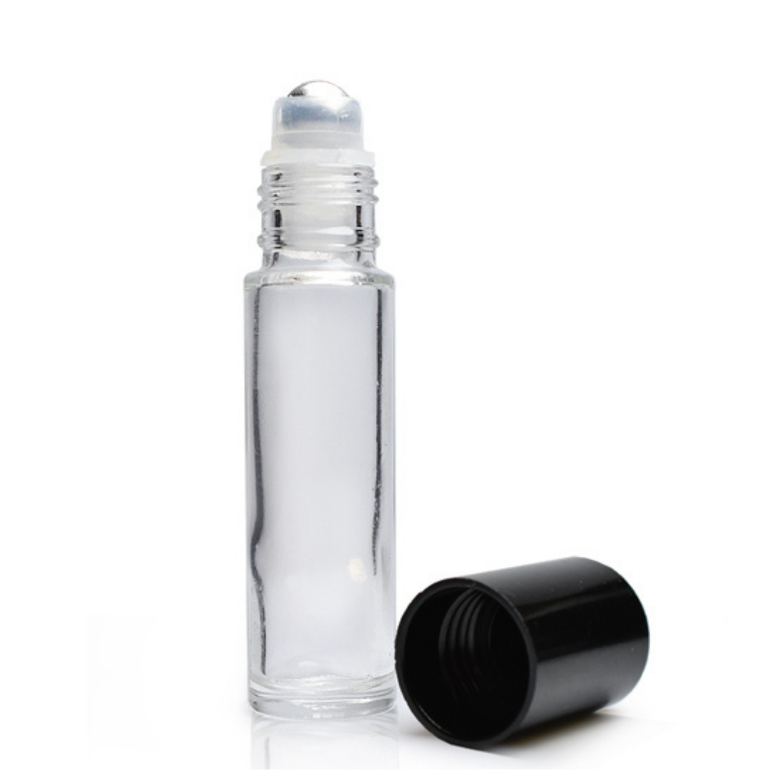 Glass bottle with roller - 10 ml