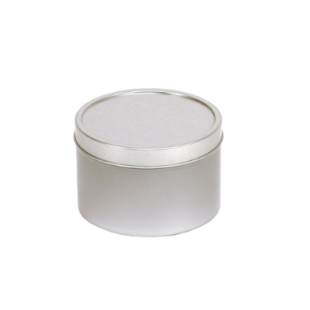 Tin can with lid for candle making 100 ml