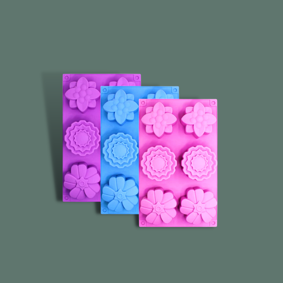 Silikonform BLOMMOR 6 st stora