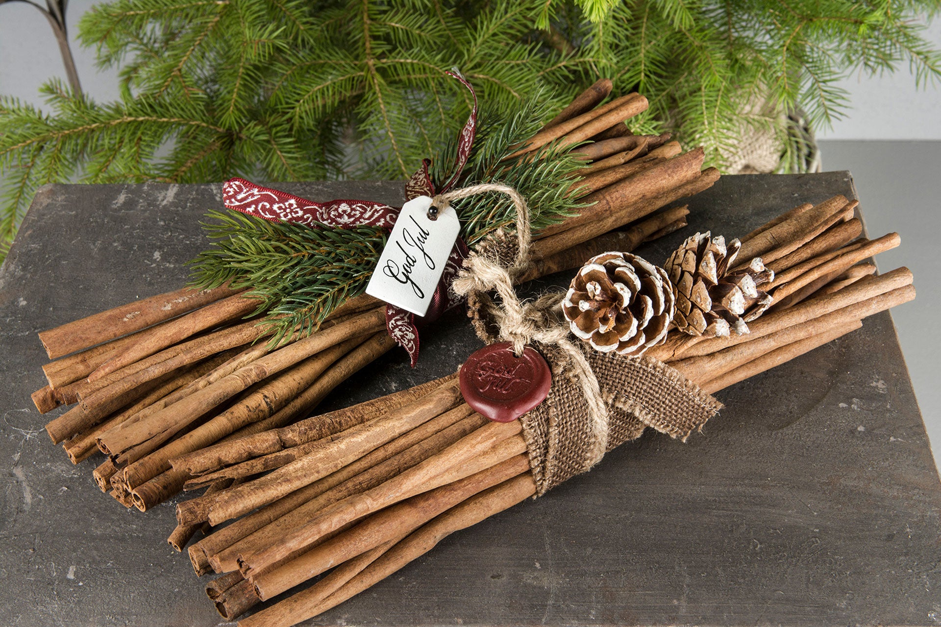 God Jul Etikett - Hängtag i Trä