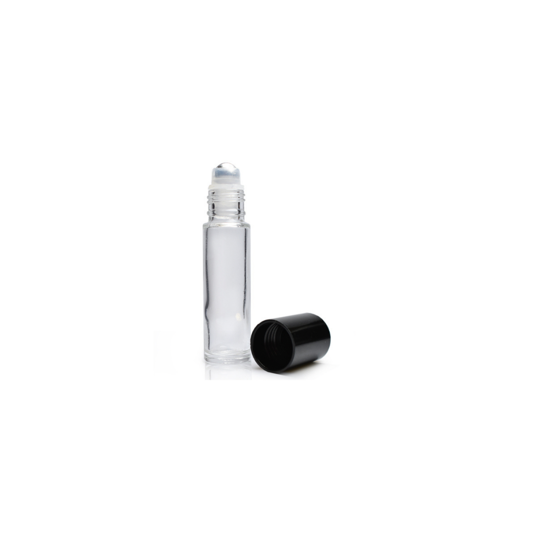 Glasflaska med roller - 10 ml