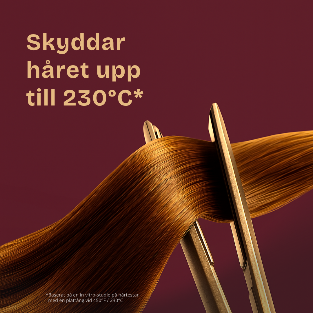 skyddar håret upp till 230 grader