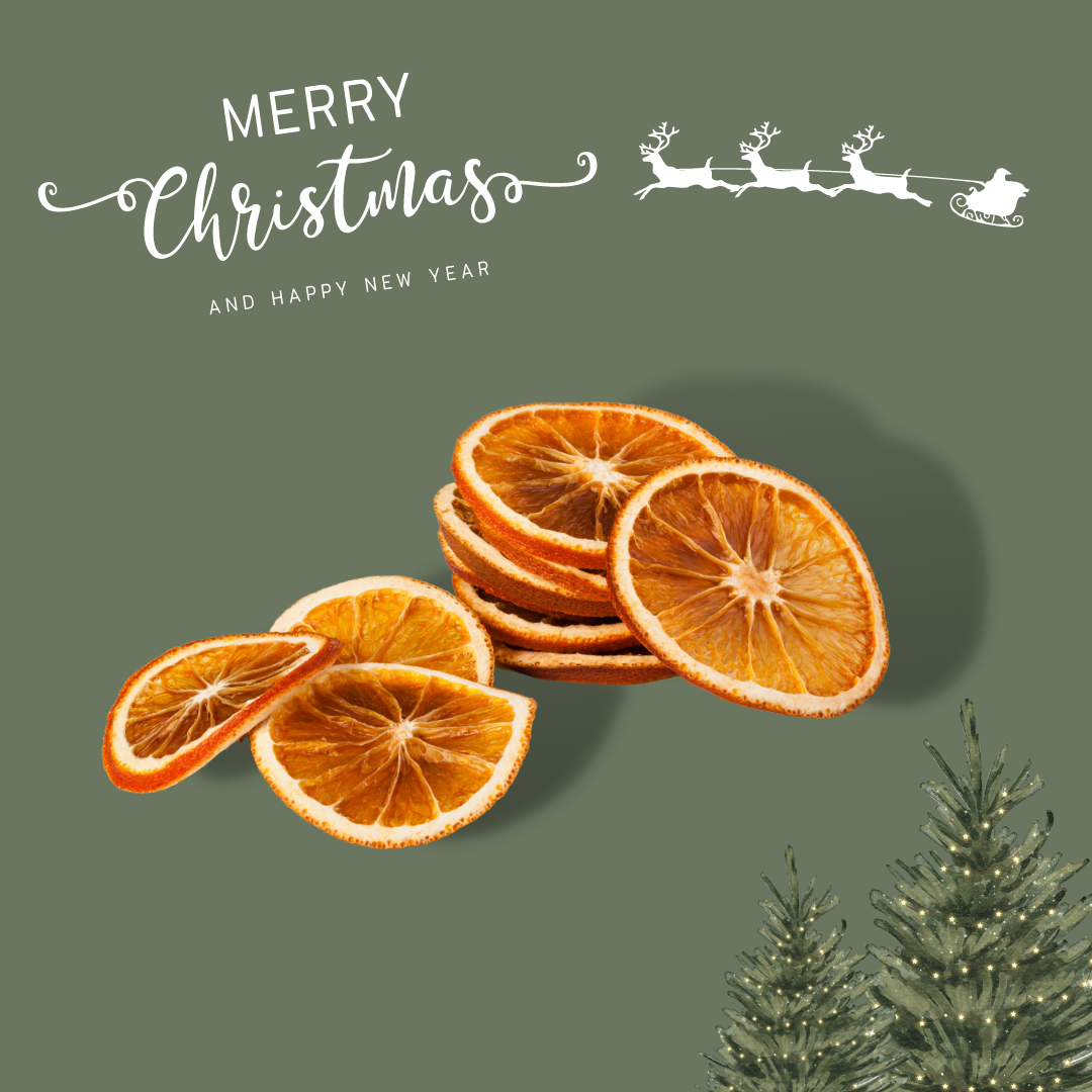 Torkade Apelsiner i skivor