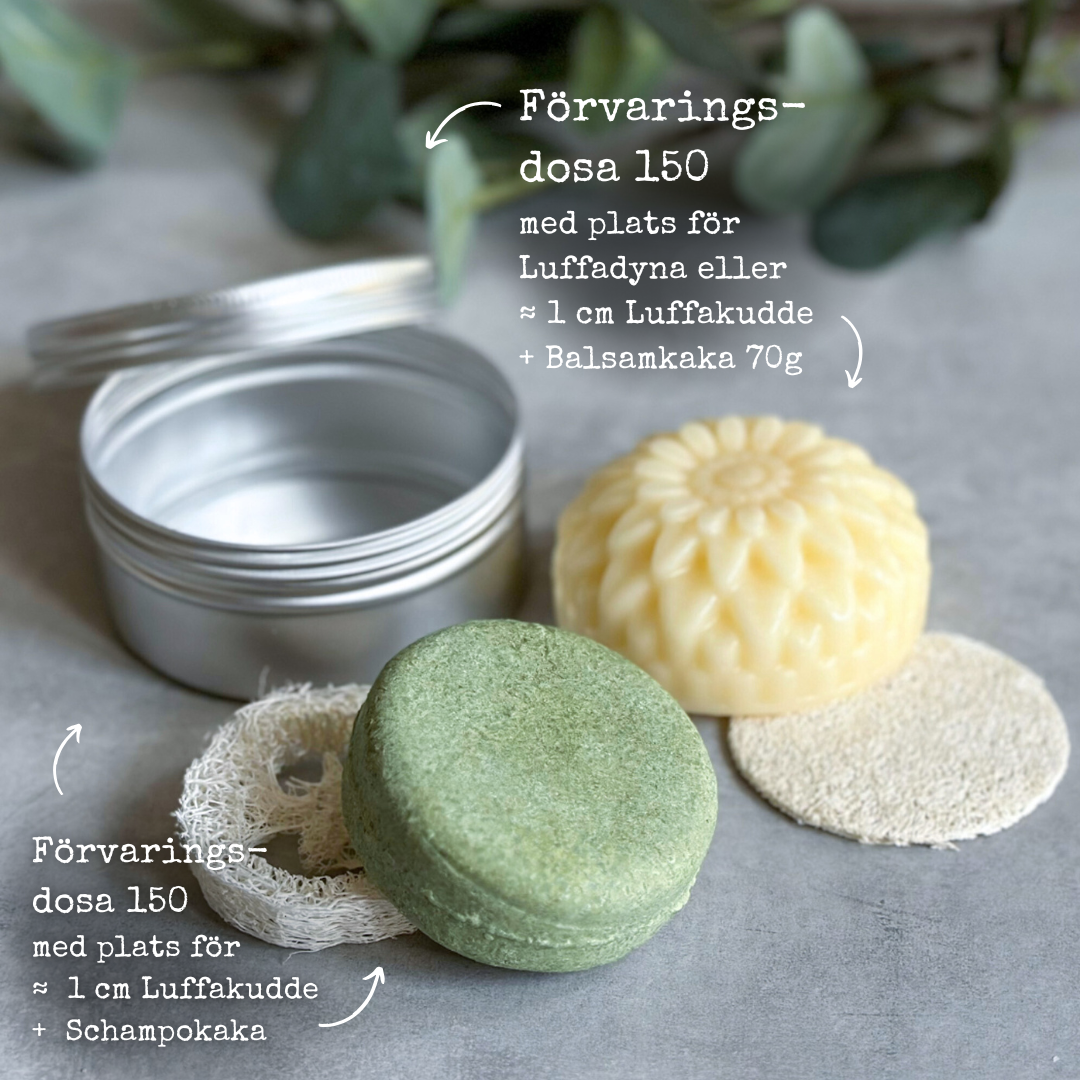 Förvaringsdosa 150 för Schampokaka, Balsamkaka eller disktvål med plats för luffakudde - Dalarnaseko.se
